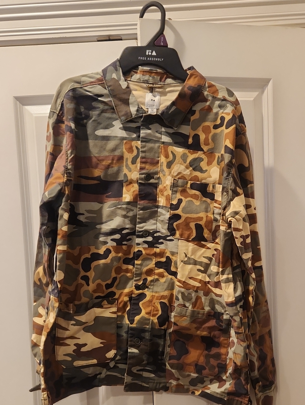 BOYS Camouflage Utility Jacket - Multi Brown Camo